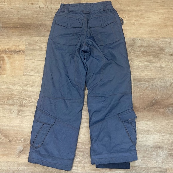 Betty Rides Snow Girl Snowboarding Denim Look Cargo Pants Elastic Waist Youth S - Picture 8 of 12